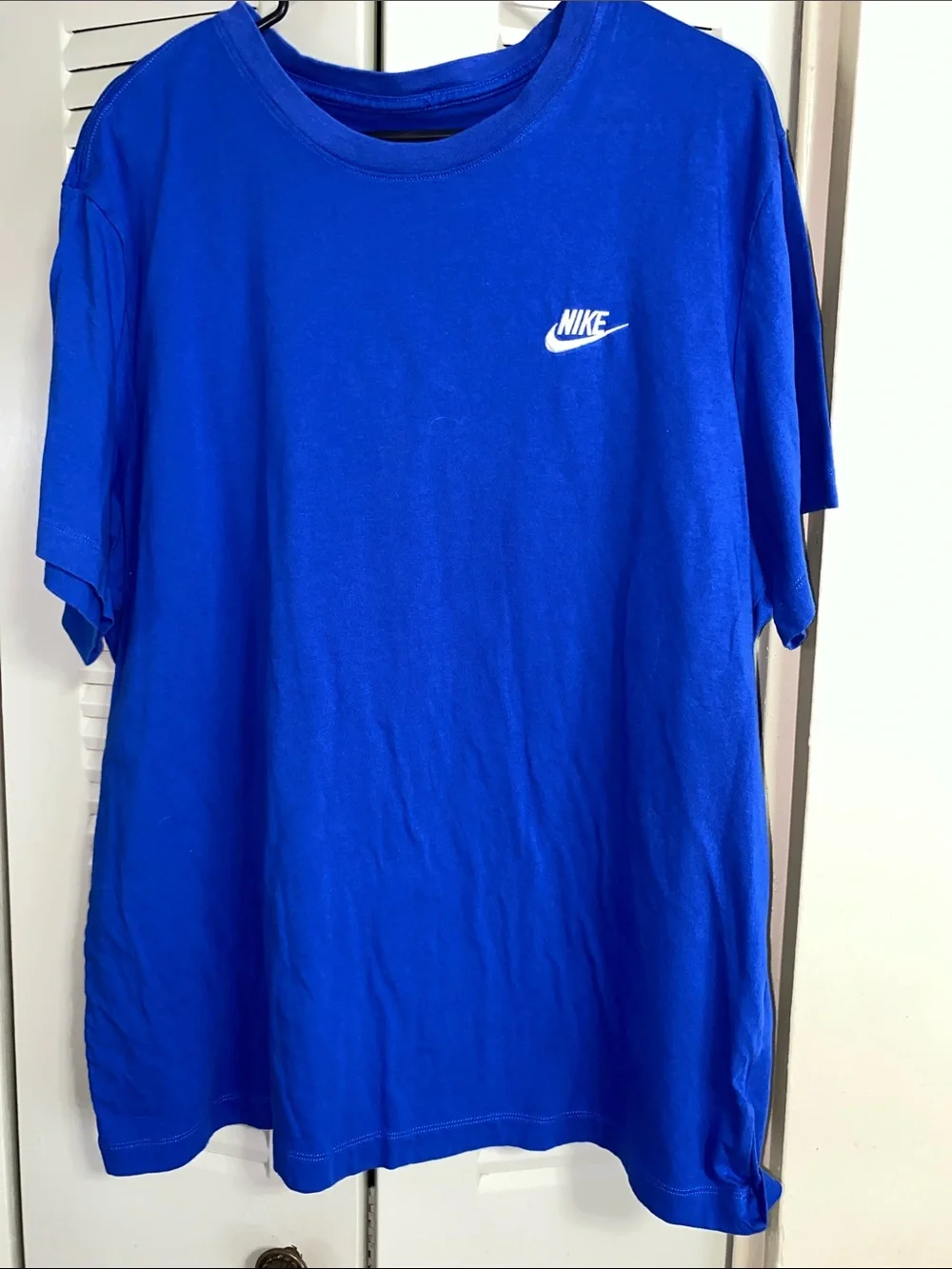 Nike • XXL • Blue • Short-Sleeve Logo Tee • 100% Cotton